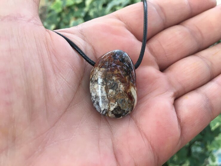 Collier Piétersite AA Naturelle Namibie - Apaise les conflits intérieurs - Pierre Rare Qualité supérieure