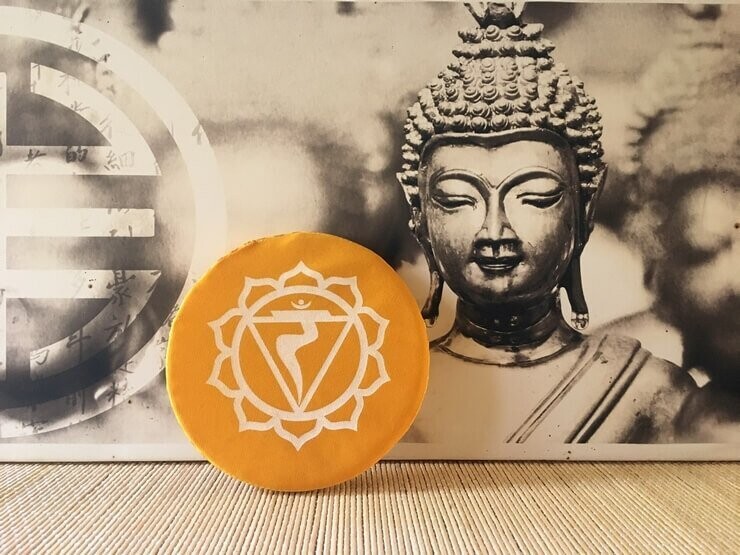 Coussin (15 cm) bol chantant - Chakra Plexus Solaire -