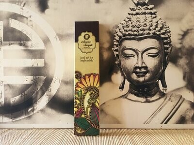Encens Ayurvédique Inde - Aroma Temple Pot pourris - 15 bâtons encens Naturel Artisanal Qualité Premium