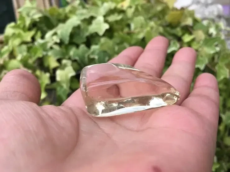 Pointe polie Citrine Extra (non chauffée) - Cristal Rare Top Qualité (la meilleure)