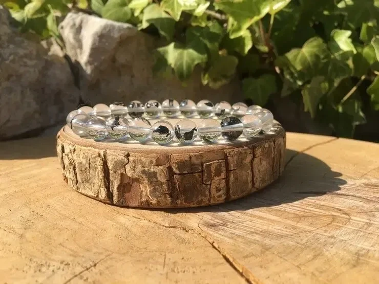 Bracelet Diamant d’Herkimer AAA - Naturel - Rêves prémonitoires & Éveil spirituel