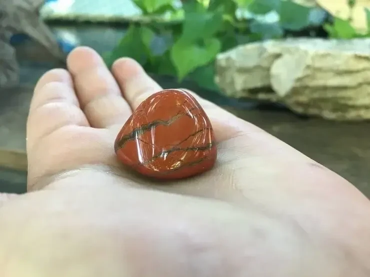 Pierre roulée Naturelle Jaspe Rouge A (14 g) - Afrique du sud