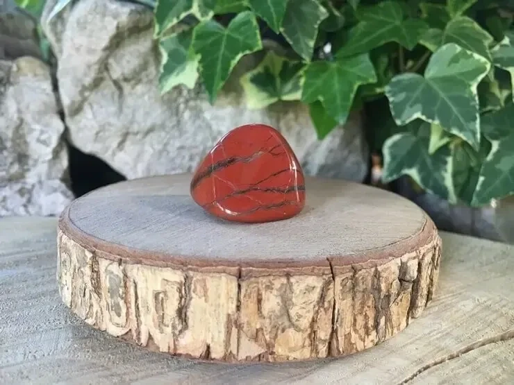 Pierre roulée Naturelle Jaspe Rouge A (14 g) - Afrique du sud