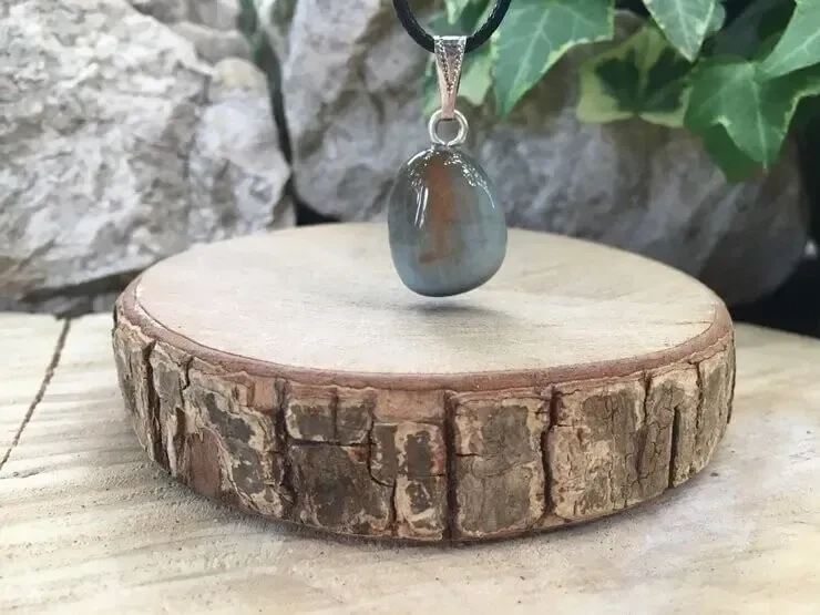 Pendentif Tourmaline Œil-de-chat A - Afrique du sud - Pierre Naturelle Rare