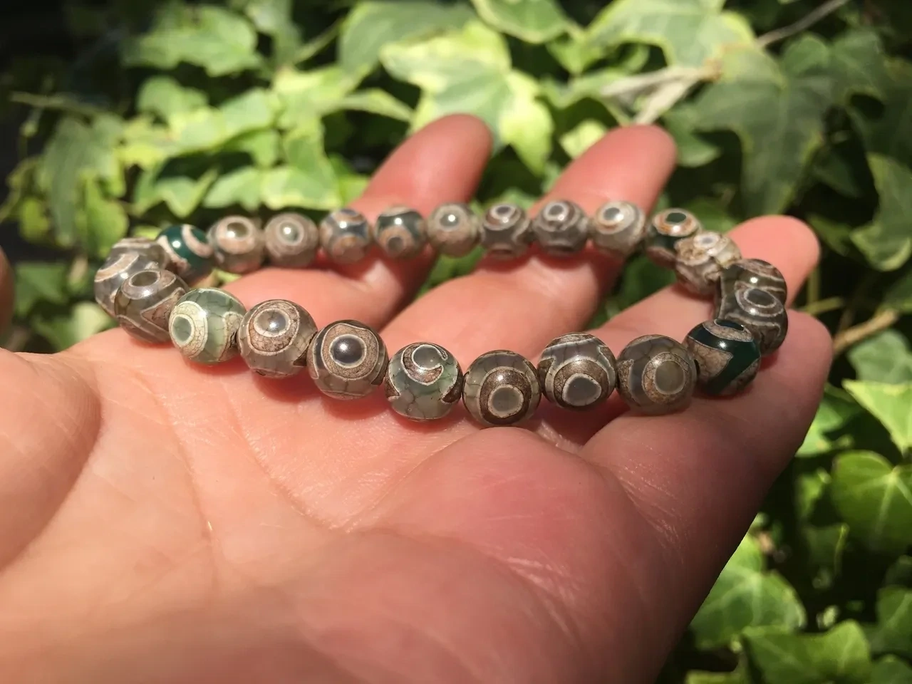 Bracelet Jaspe Orbiculaire AA+ Naturel Tibet - Sérénité et Renouveau - Pierre Qualité Exceptionnelle