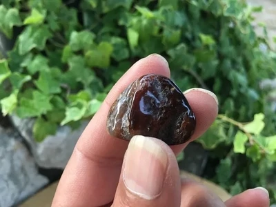 Pierre polie Agate de Feu A (9 g) - Mexique - Pierre Naturelle Rare