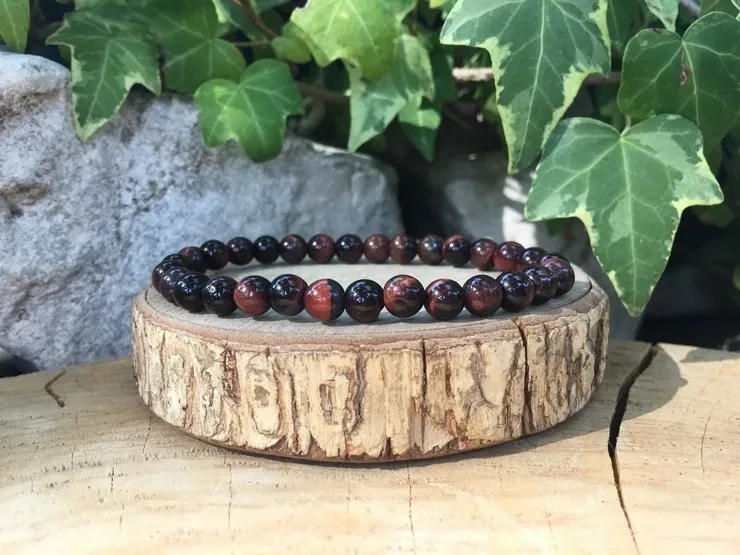 Bracelet Œil-de-Taureau A Naturel Afrique du sud - Protection et Réalisation de soi