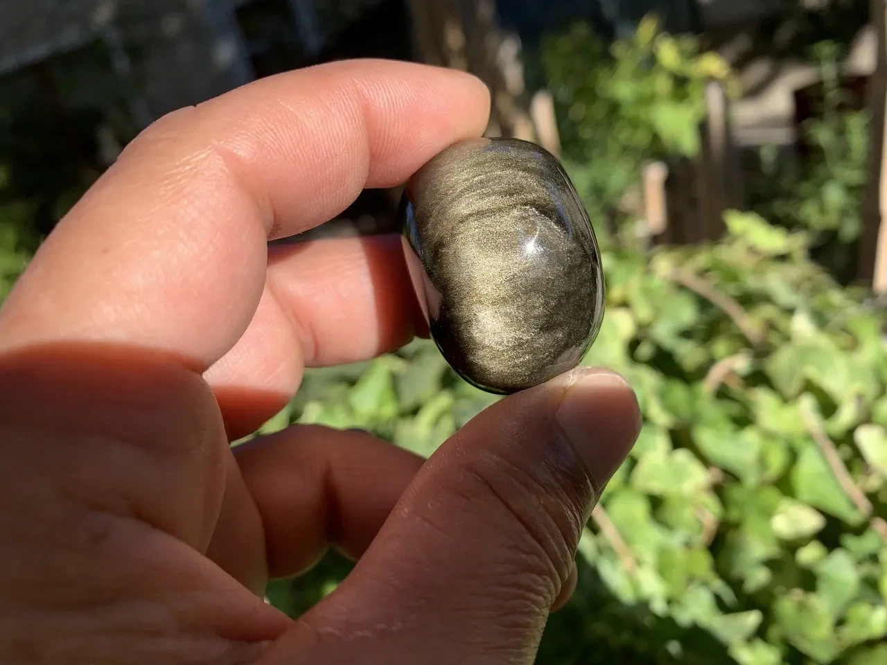 Pierre roulée Obsidienne Dorée Extra (33 g) - Mexique - Obsidienne Naturelle Rare Top Qualité (la meilleure)