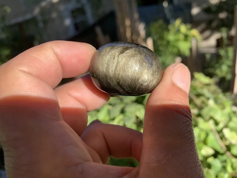 Pierre roulée Obsidienne Dorée Extra (33 g) - Mexique - Obsidienne Naturelle Rare Top Qualité (la meilleure)