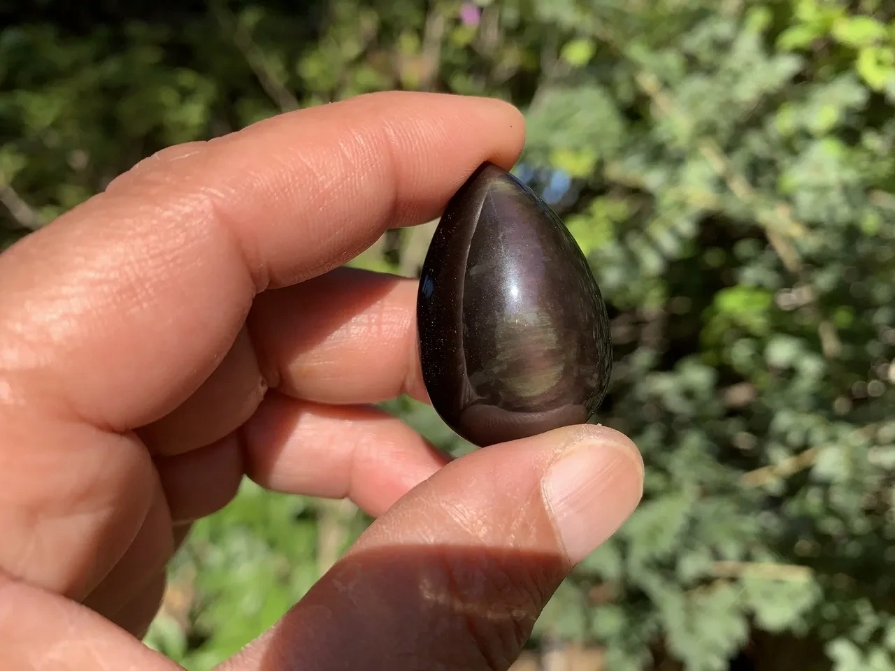 Obsidienne Œil Céleste Pourpre Extra (14 g) - Mexique - Obsidienne Naturelle Rare Top Qualité (la meilleure)