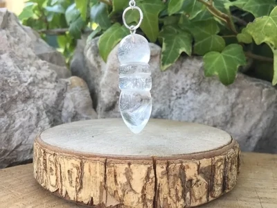 Pendule Egyptien Isis (Emetteur) Cristal de Roche A+ Naturel Brésil - Radiesthésie, Divination, Rechargement Pierres
