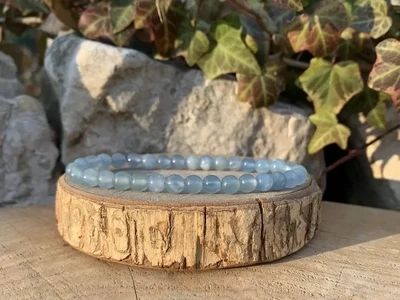 Bracelet Calcite bleue AAA - Mexique - Pierre Naturelle Top Qualité (la meilleure)