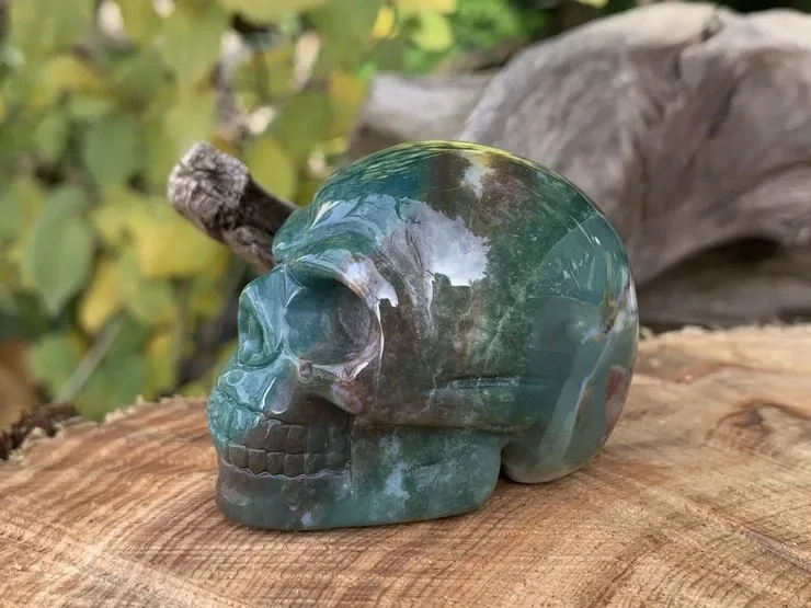 Crâne Agate Indienne AA (50 mm) Inde - Pierre Naturelle Qualité Supérieure