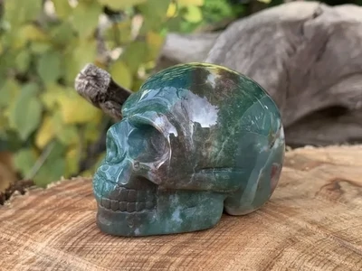 Crâne Agate Indienne AA (50 mm) Inde - Pierre Naturelle Qualité Supérieure