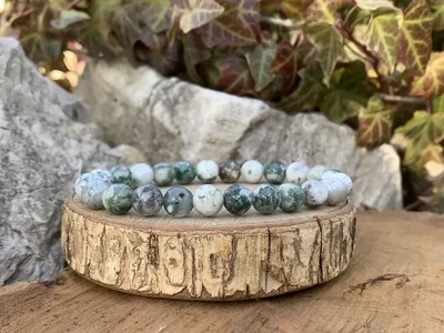 Bracelet Agate Arbre A Naturelle - Inde