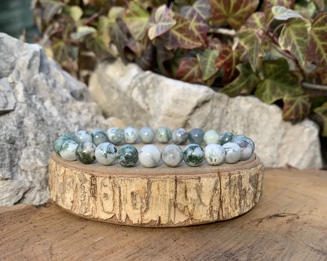 Bracelet Agate Arbre A Naturelle - Inde