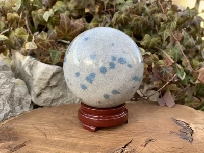 Sphère Quartz Lazulite A+ (84 mm - 860g) Pierre Naturelle Rare Madagascar