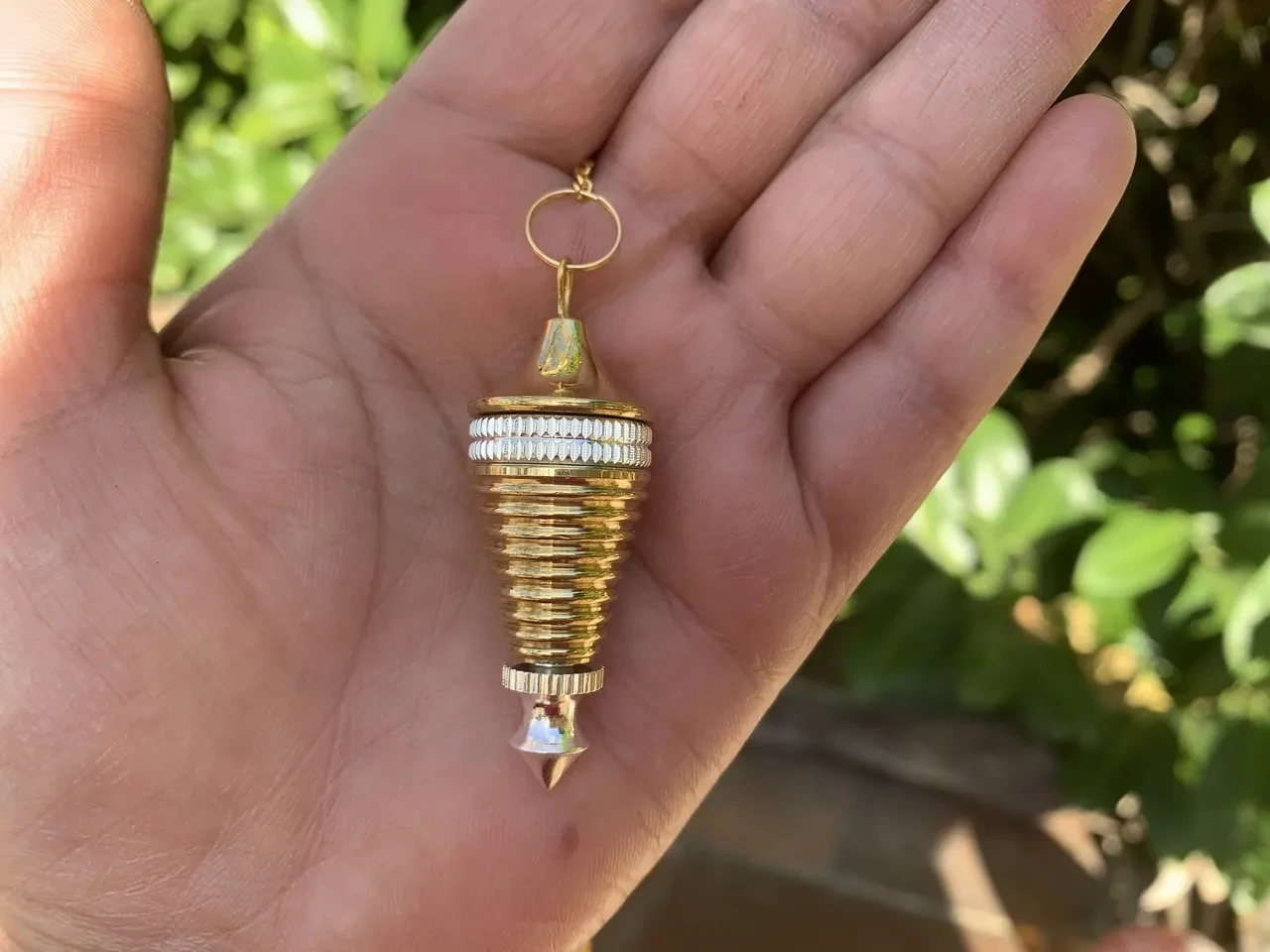 Pendule conique avec chambre témoin (Laiton plaqué)