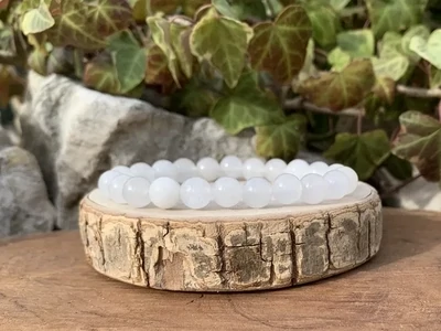 Bracelet Jade Blanc A Naturel - Chine