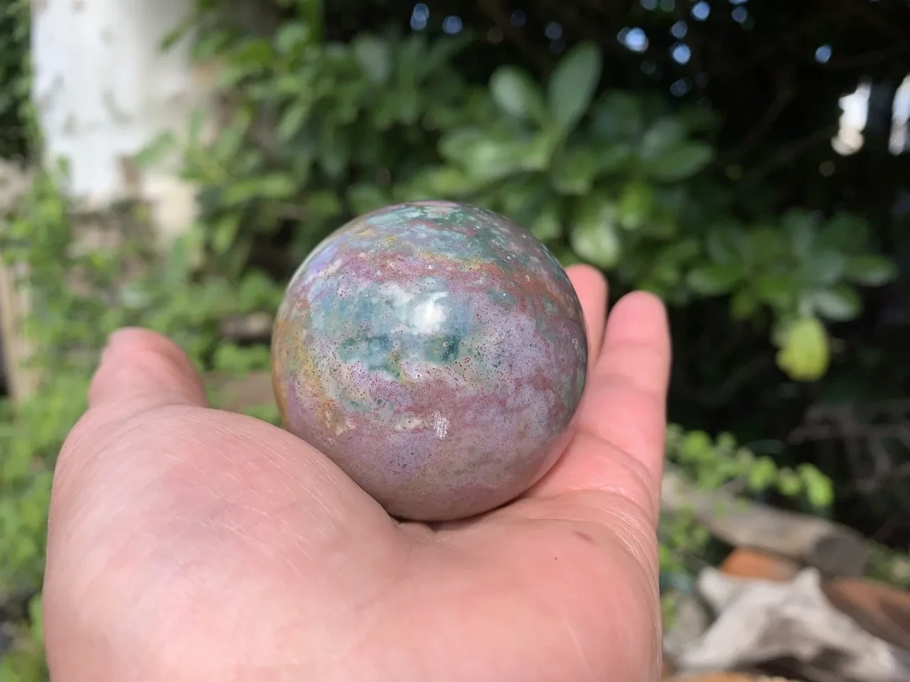 Sphère Agate Indienne AA (52 mm - 195 g) - Inde - Pierre Naturelle Qualité Supérieure