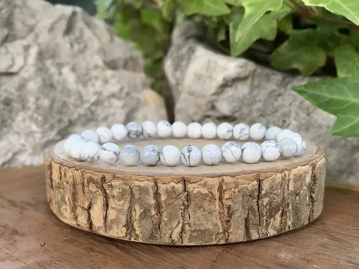 Bracelet Howlite A Naturel Canada - Autonomie et Confiance en soi