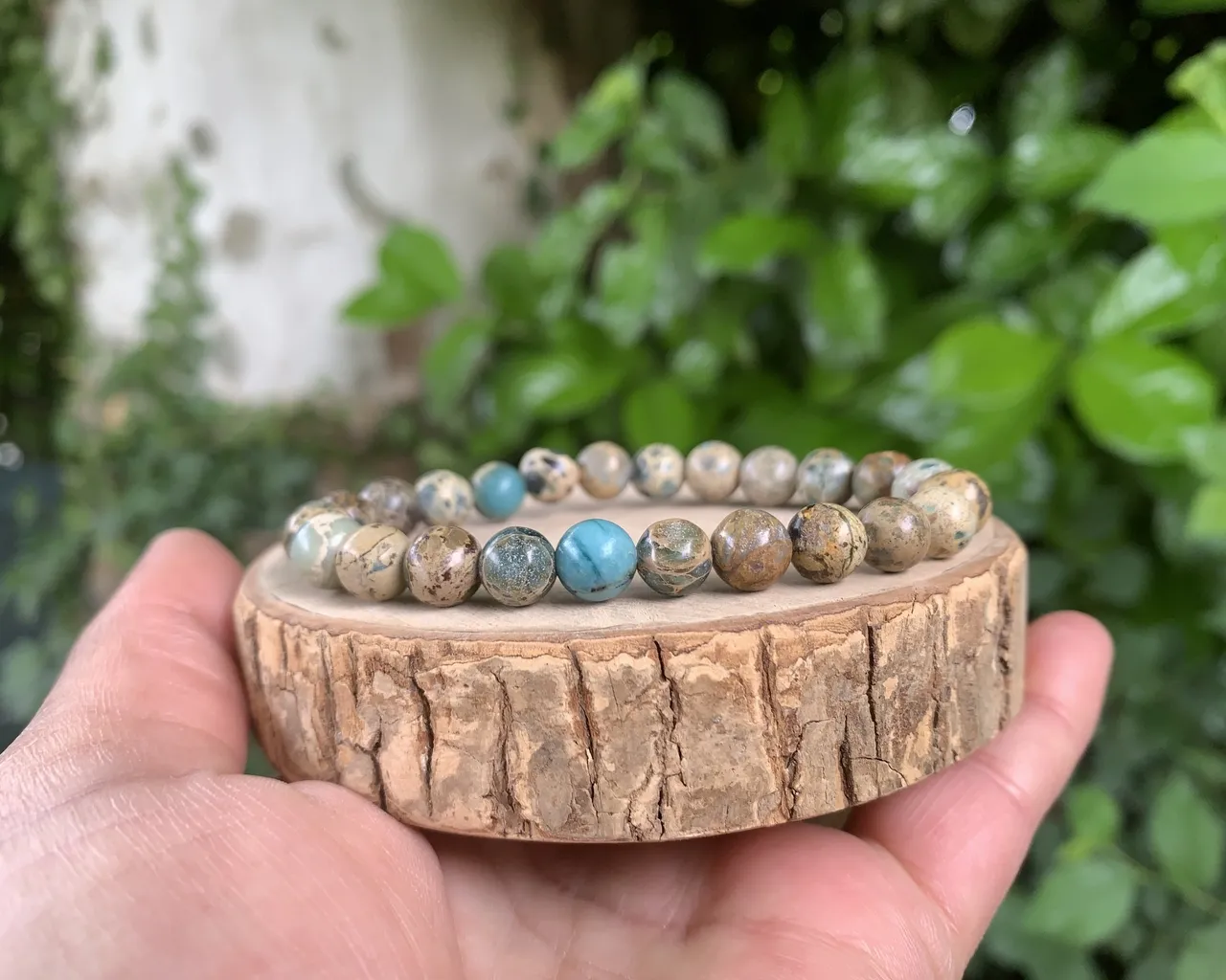 Bracelet Jaspe Imperial A+ Naturel Australie - Force de caractère et Sang-froid