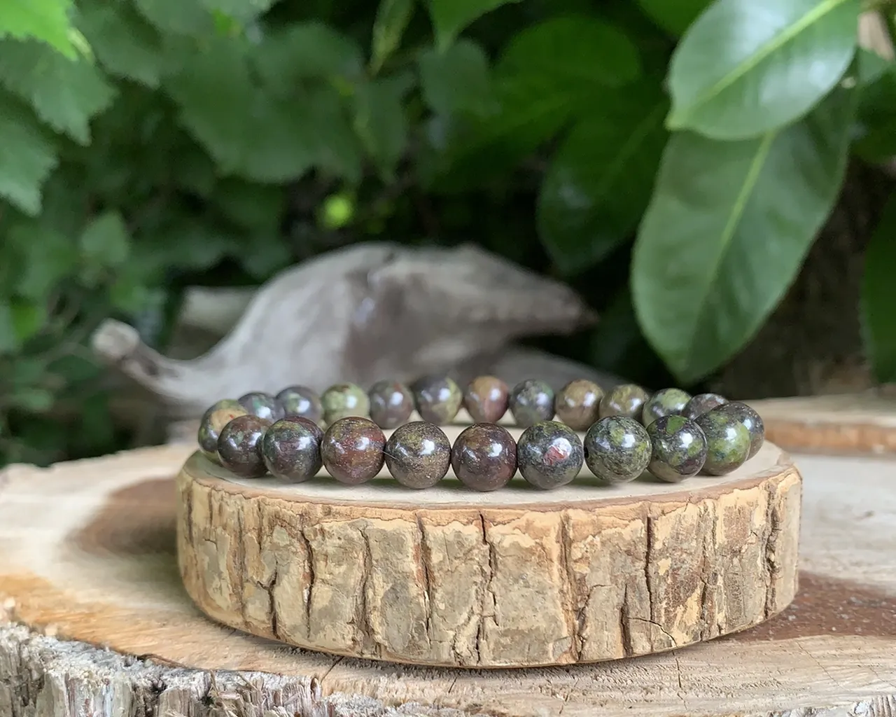 Bracelet Jaspe Sang de Dragon A Réalisation de soi 