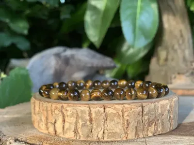 Bracelet Œil-de-Tigre A+ Naturel - Afrique du sud