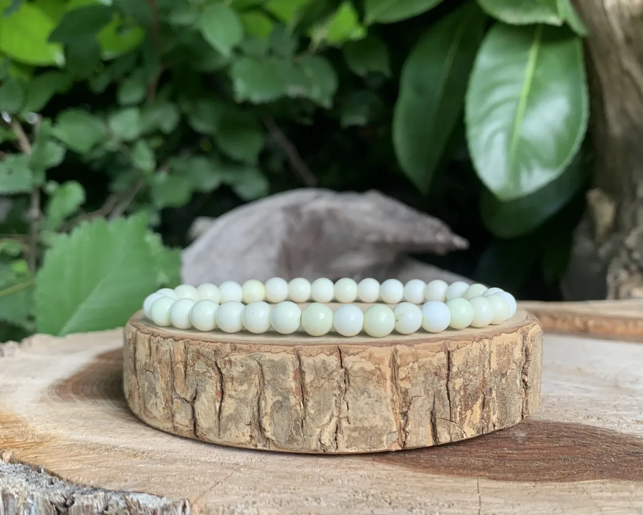 Bracelet Chrysoprase Citron A Naturelle - Australie
