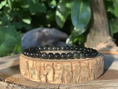Bracelet Obsidienne Œil céleste A Naturelle - Mexique - Puissante Pierre de Protection