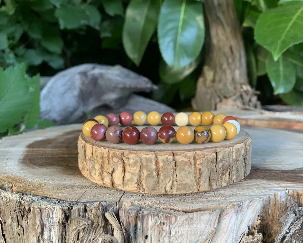 Bracelet Jaspe Mokaïte A Naturel 