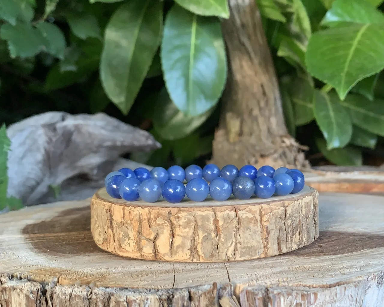 Bracelet Aventurine bleue AA