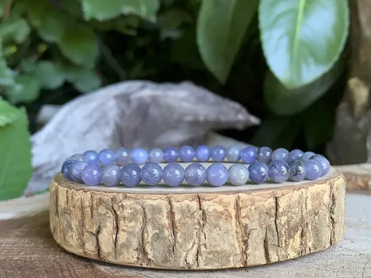 Bracelet Tanzanite Bleue AA - Tanzanie - Pierre Naturelle Rare Qualité Exceptionnelle