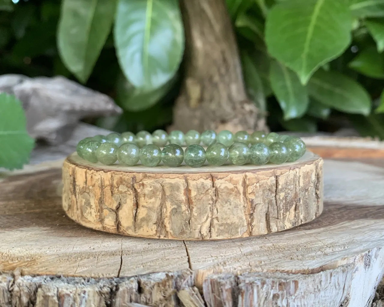 Bracelet Apatite verte A 