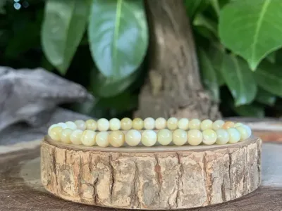 Bracelet Opale Jaune A - Mexique - Pierre Naturelle Rare