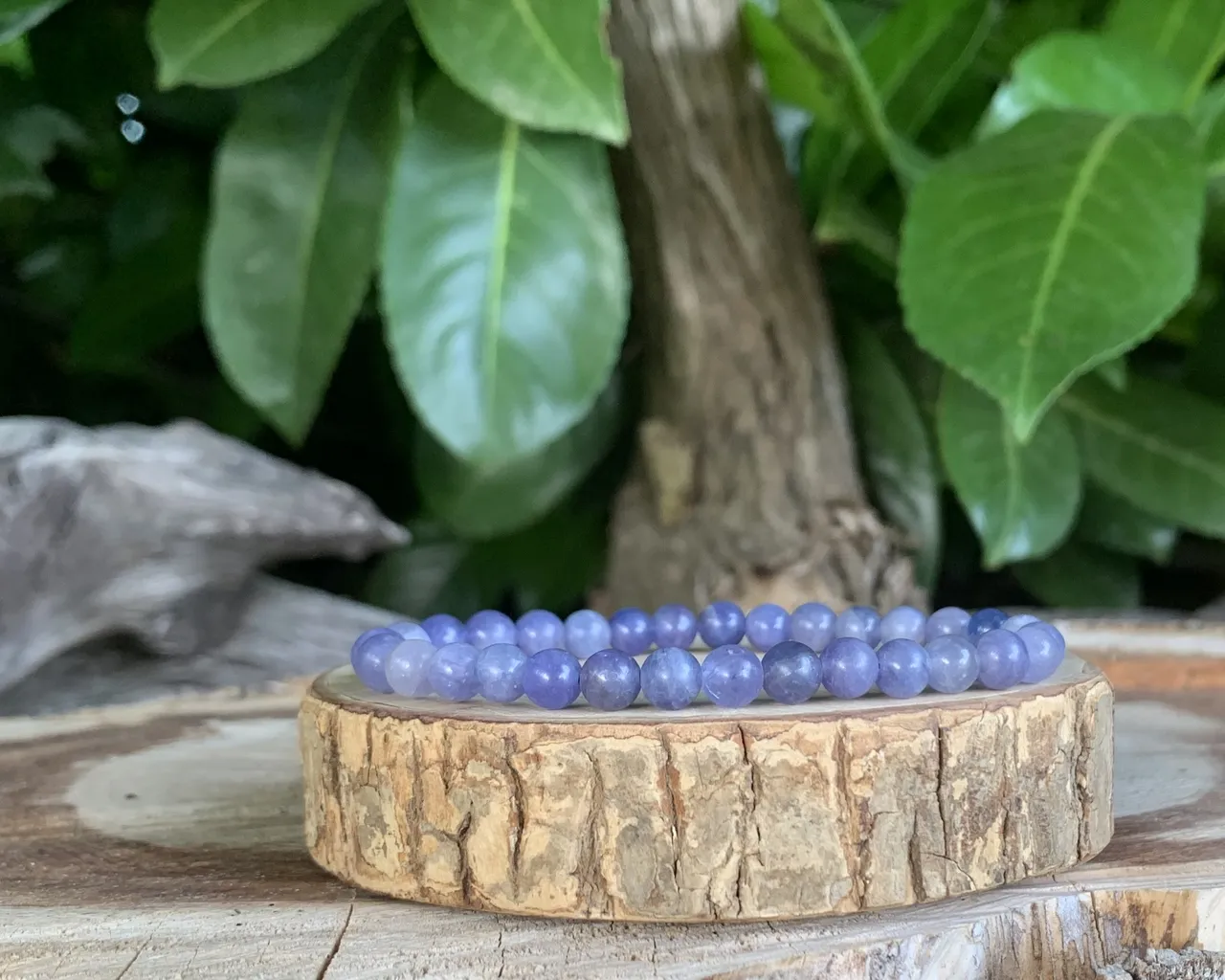 Bracelet Tanzanite Bleue A Tanzanie - Pierre Naturelle Rare