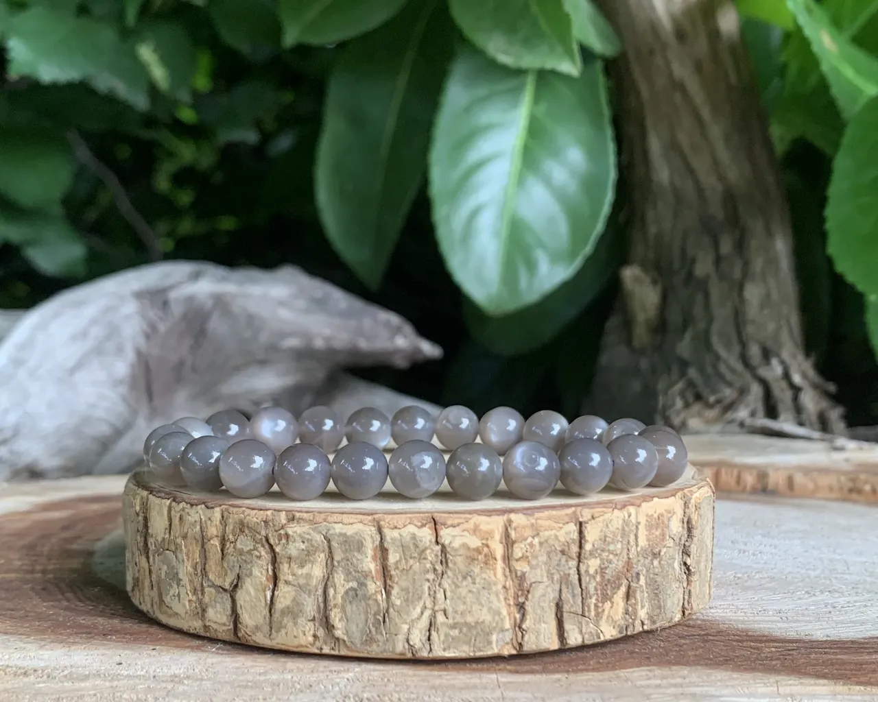 Bracelet Pierre de Lune noire AAA - Inde - Pierre Naturelle Top Qualité (la meilleure)