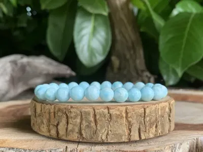 Bracelet Hémimorphite AA - USA - Pierre Naturelle Rare Qualité Supérieure