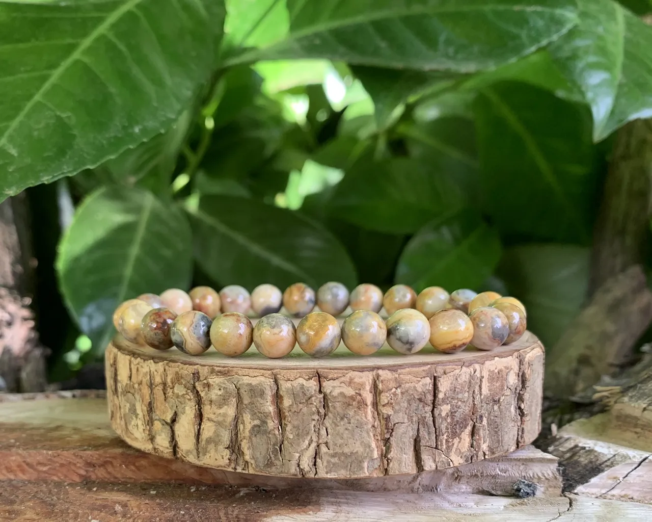 Bracelet Agate Crazy Lace AA 