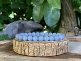 Bracelet Angélite A+ (Anhydrite Bleue)