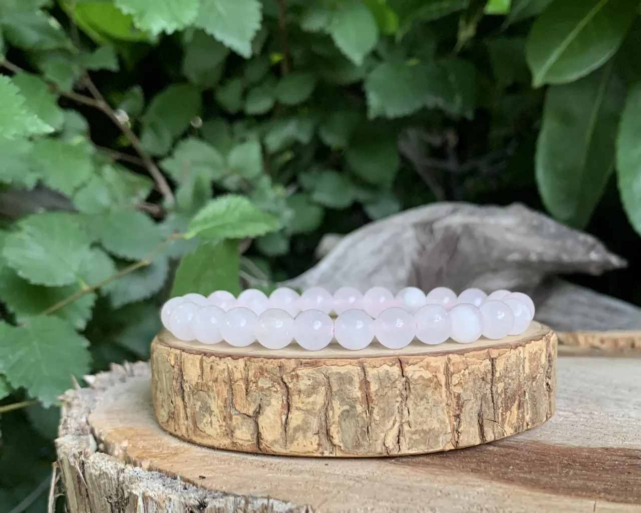 Bracelet Calcite Rose (Manganocalcite) AA+