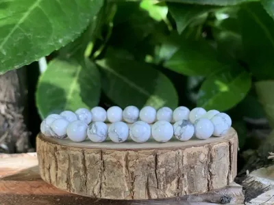 Bracelet Howlite A Naturelle - Canada