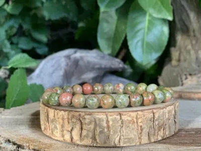 Bracelet Unakite A Naturelle 