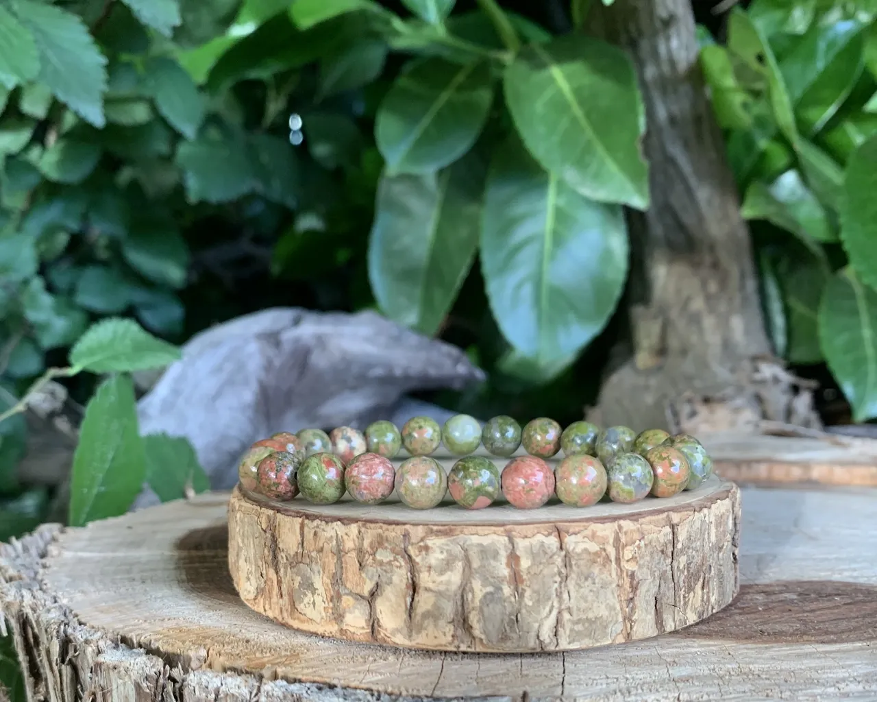 Bracelet Unakite A Naturelle 