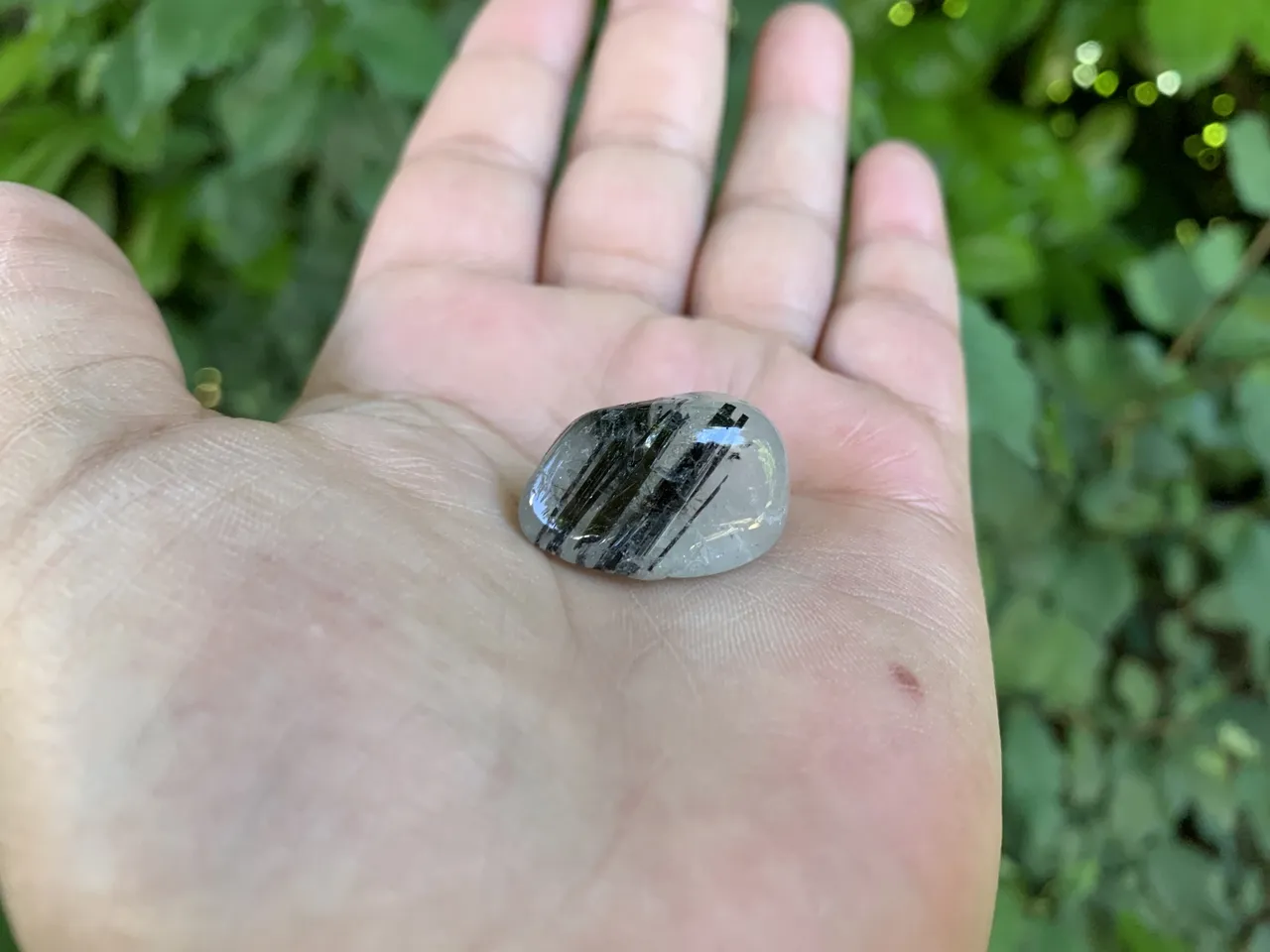 Pierre roulée Quartz Tourmaline Noire A 