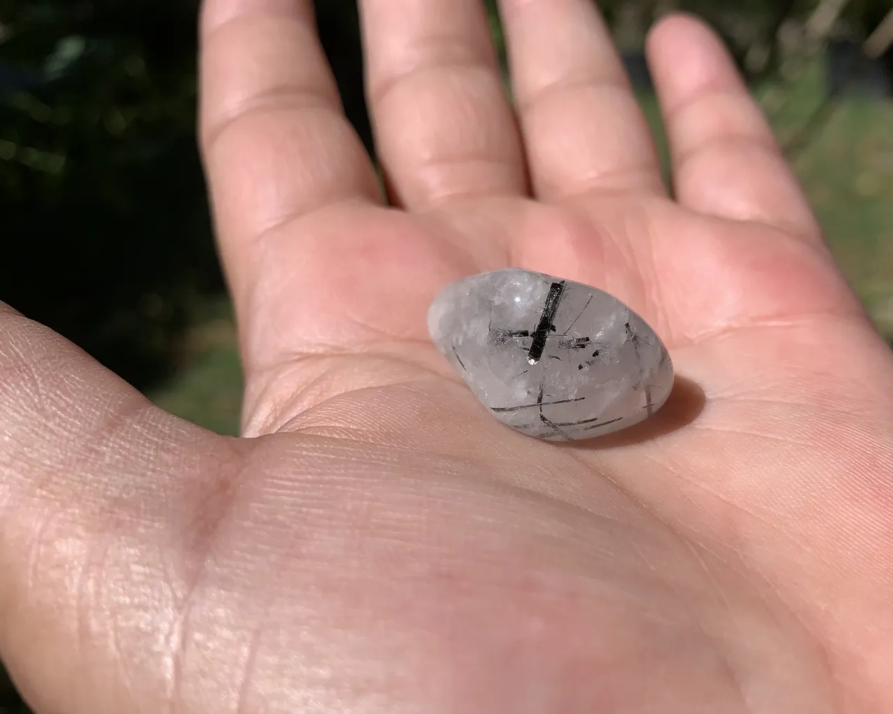 Pierre roulée Quartz Tourmaline Noire AA 