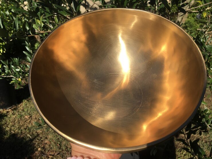 Bol chantant Samadhi martelé à la main,19 cm, 865 g, maillet offert