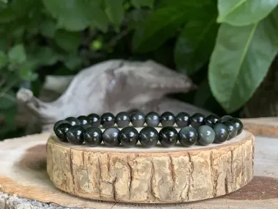 Bracelet Obsidienne Œil céleste AA