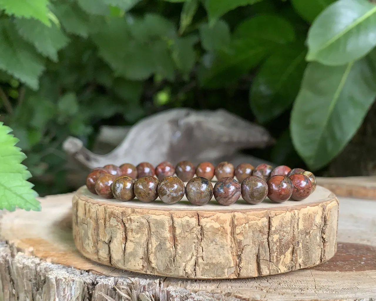 Bracelet Piétersite Rouge AA Réalisation de Soi et Ancrage 