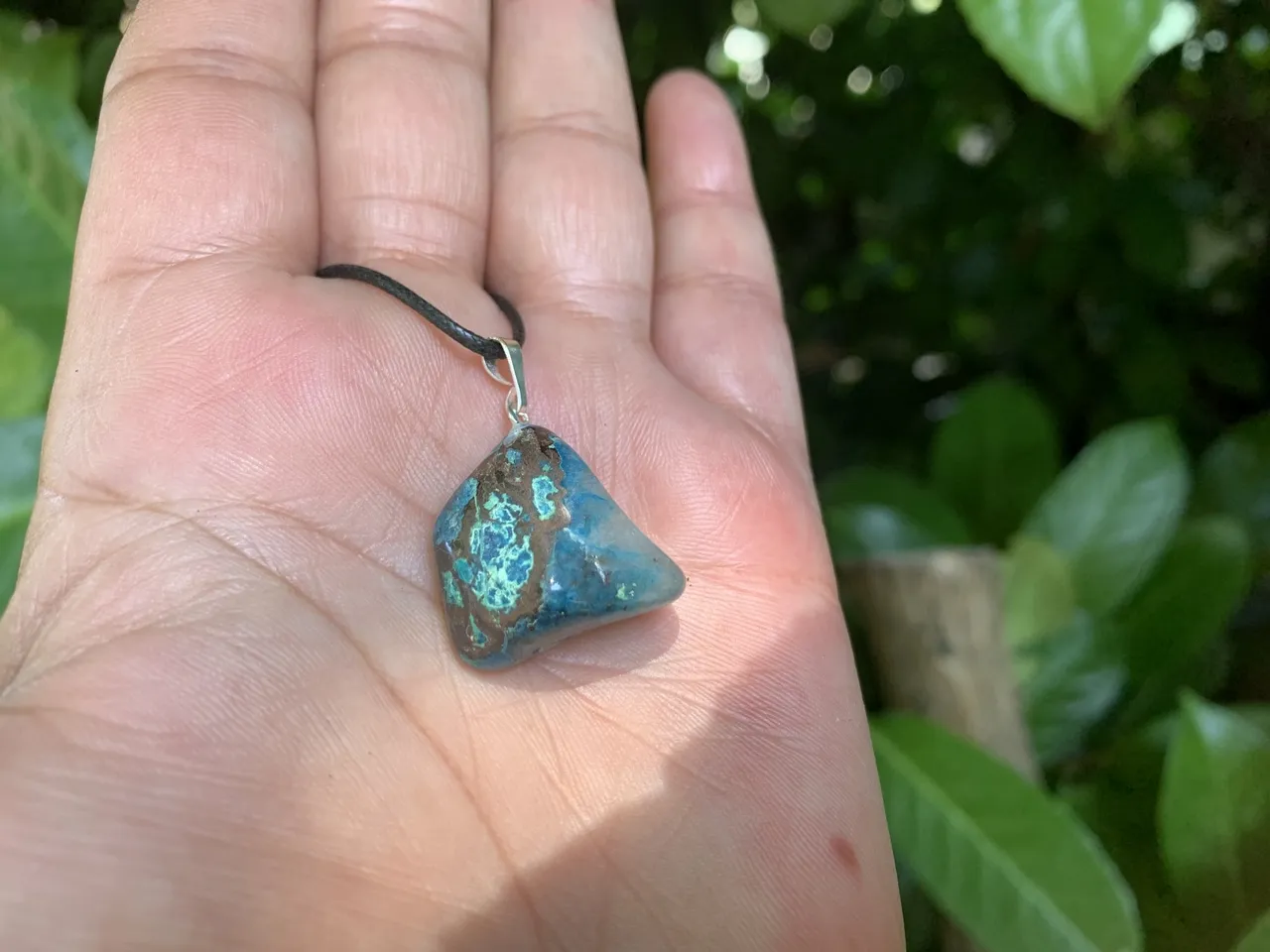 Pendentif Shattuckite A - Protection et Karma - Pierre Naturelle Rare Afrique du sud